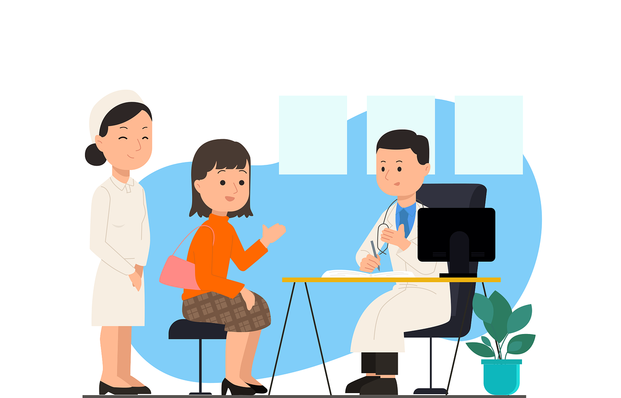 illustration d'une consultatio d'un médecin généraliste